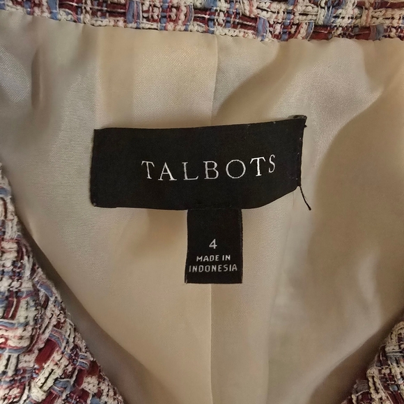 Talbots Elegant Multicolor Tweed Jacket - Picture 5 of 10